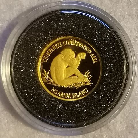 1999, Chimpanzee Conservation Area, 1/25 oz, 999 gull.