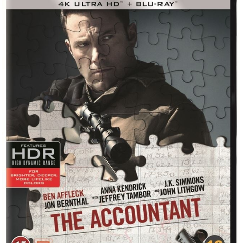 The Accountant 4K Ultra HD + 2K Blu-ray (forseglet)