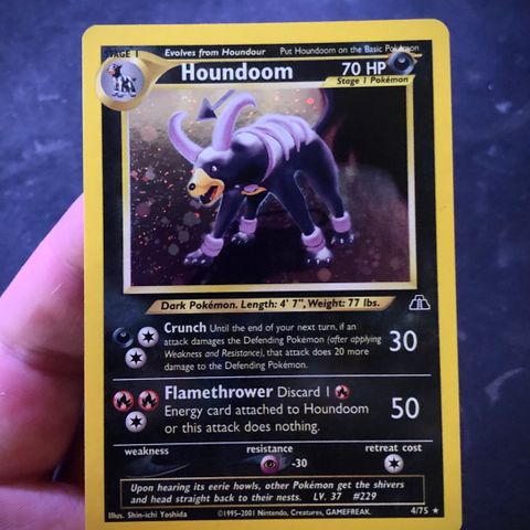 Pokemon TCG Houndoom Holo 4/75 - Neo Discovery NM(+)