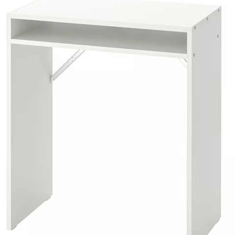 Arbeidsbord, hvit, 65x40 cm