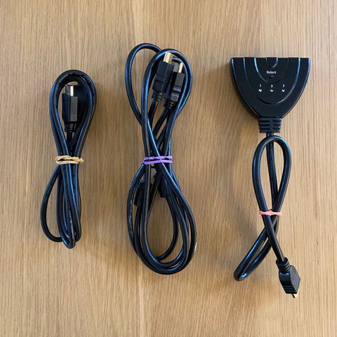 HDMI (1,5m) + HDMI (2m) + HDMI switch