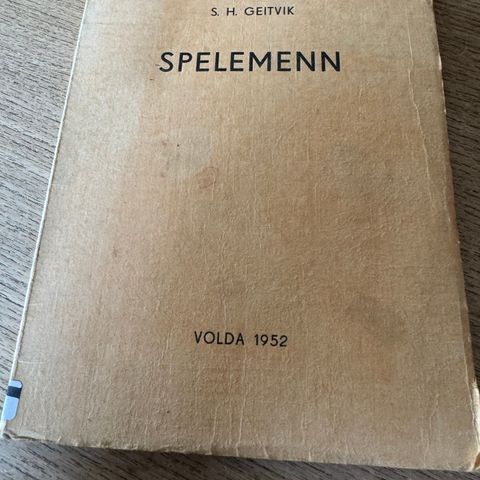 SPELEMENN,  VOLDA 1952