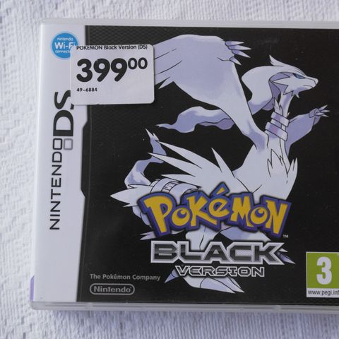 Pokemon Black- Nintendo DS- 2011 -Norsksolgt-komplett i flott tilstand