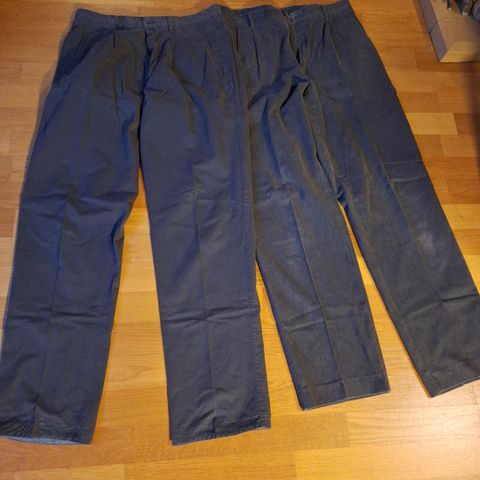 2 chinos, gis bort samlet, str 33/34