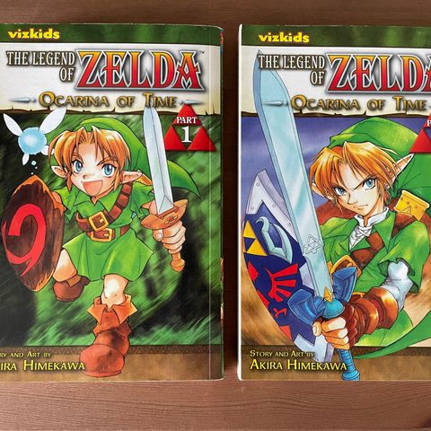 The Legend of Zelda Ocarina of Time manga 1 og 2