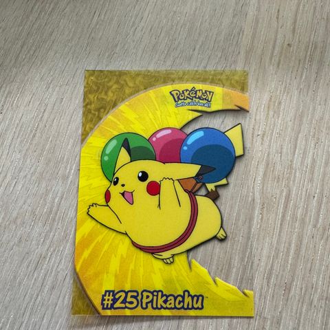Pikachu #25 TOPPS 2000 clear pokemon kort