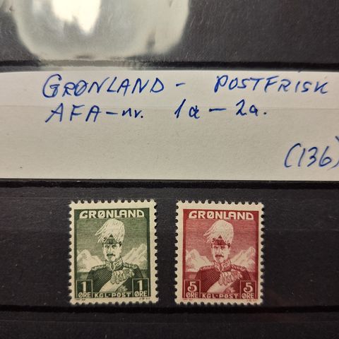 A-136 Grønland postfriske