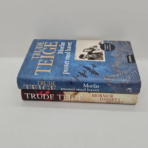 2 stk Trude Teige hardcover bøker