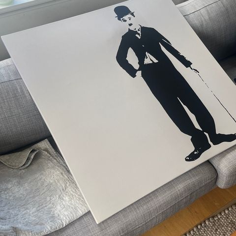 90*90 Bilde på lærret av Charlie Chaplin