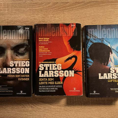 Millenium-trilogien om Lisbeth Salander av Stieg Larsson