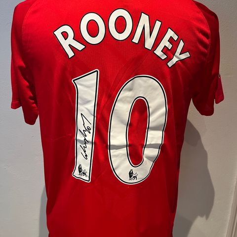 Wayne Rooney signert drakt med COA