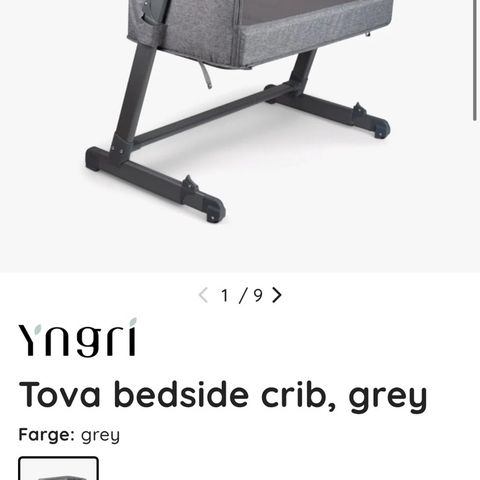 Yngri Tova bed side crib