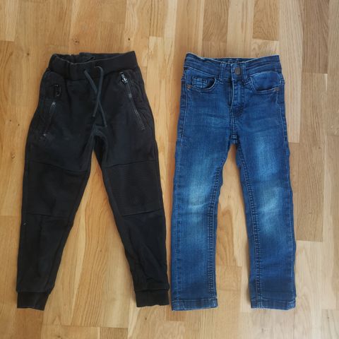 Jeans og joggebukse, str. 104