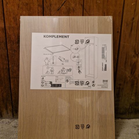 Komplement hylleplate