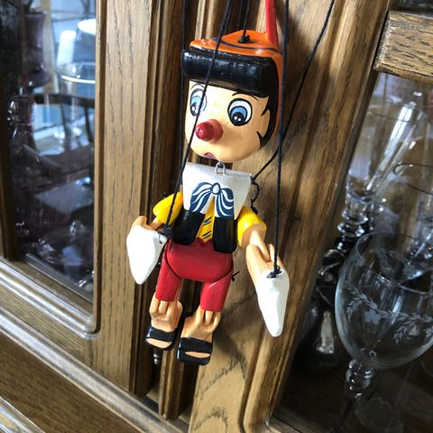 Vintage Pinocchio i tre 23cm lang