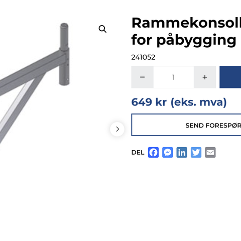 Stillas - rammekonsoll Instant.