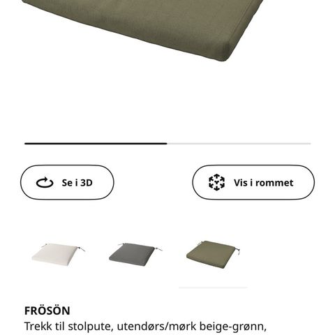 Stolputer/Uteputer IKEA Frøsøn