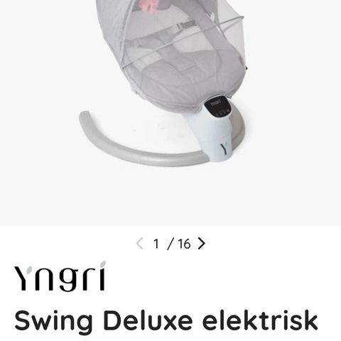 Yngri Swing Deluxe elektrisk vippestol, brukt kun to ganger max 10 min totalt