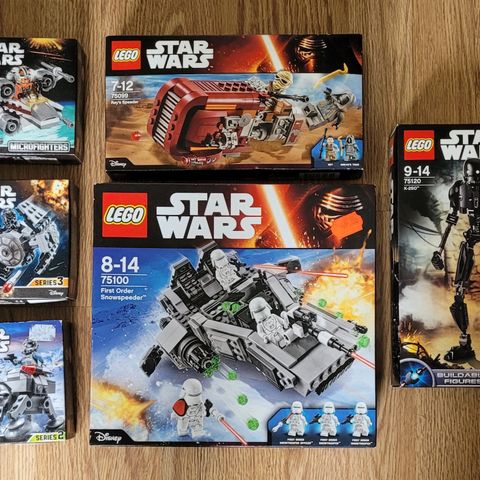 Diverse uåpnet Star Wars Lego selges samlet