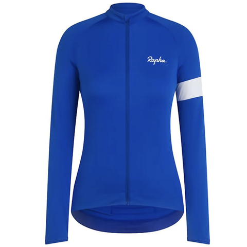 Rapha WOMEN'S CORE LONG SLEEVE JERSEY (BLÅ)