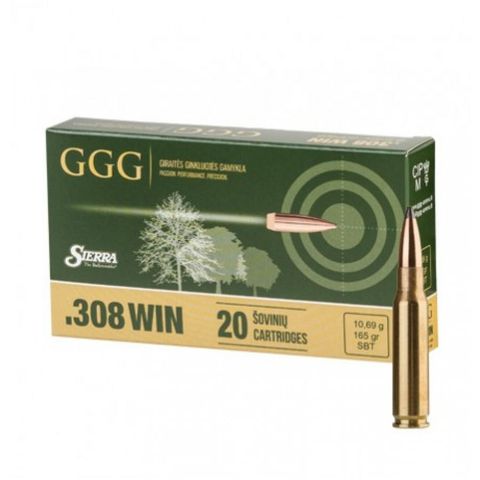 Kjøpe 308 Win GGG 165 gr SPBT Jaktammunisjon