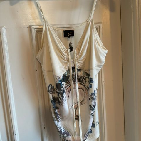 Just Cavalli printed snake Y2k vintage tank top