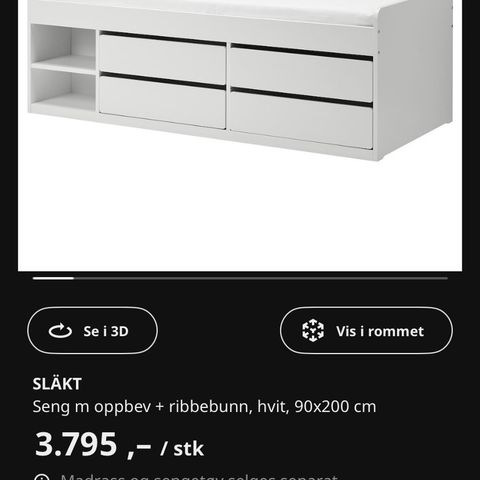 Släkt seng fra IKEA