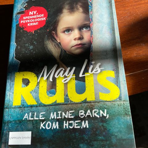 Bok krim av May Lis Ruus. Kr 50,-.