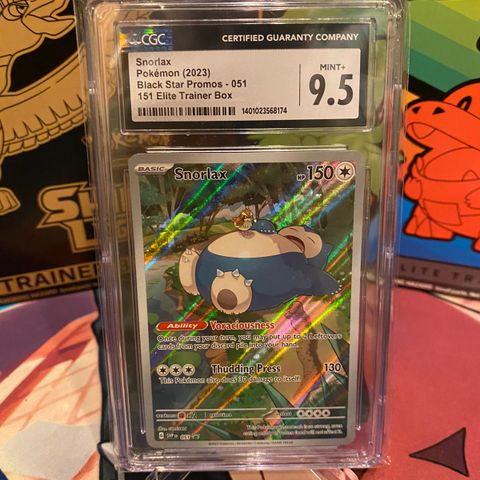 Snorlax #051 Black Star Promo 151 ETB i CGC 9,5