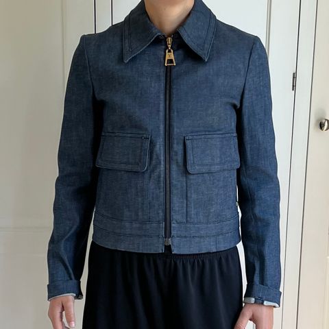 Louis Vuitton denim jacket jakke  38fr S $1500.00