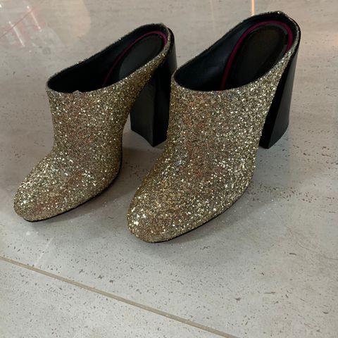 Malene Birger glitter mules