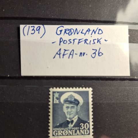 A-139 Grønland postfriske