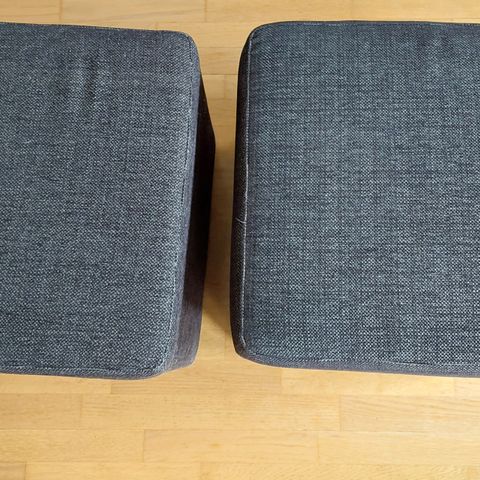 2 sofa puffer selges billig samlet,