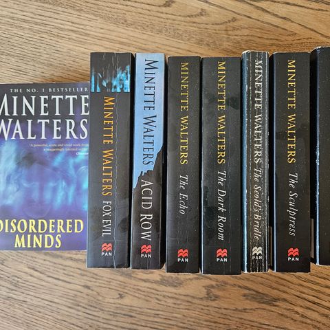 Eight Minette Walters novels