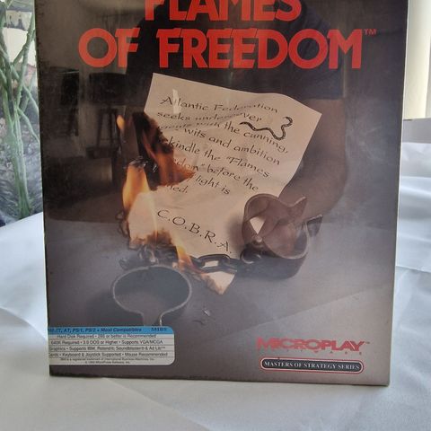 Flames of Freedom - Microplay - Big Box, IBM, 5.25", 1992.