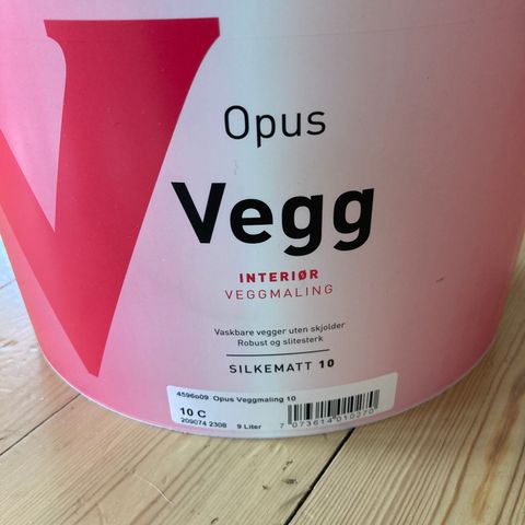 Opus veggmaling i fargen "Dråpe"