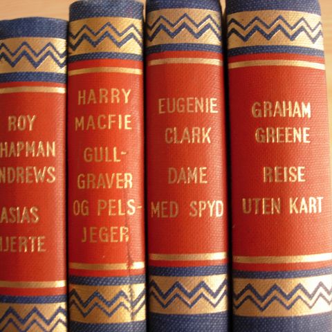 4 bøker om reiser i hele verden fra 1950 tallet