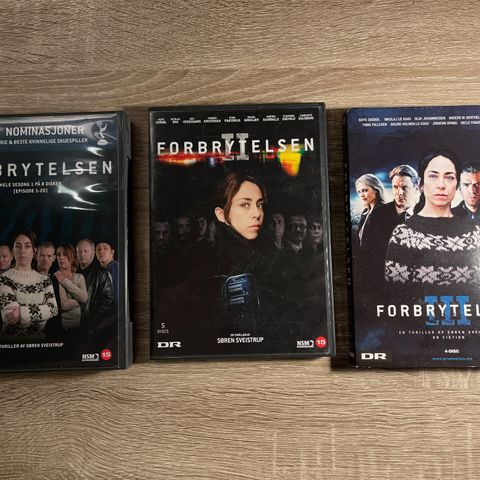 Legendariske "Forbrytelsen" 3 sesonger på dvd