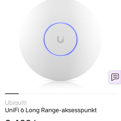 UniFi 6 Long Range-aksesspunkt