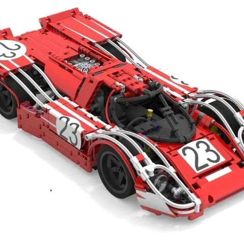 Nytt byggesett MOC - Porsche 917 Le Mans - selges billig