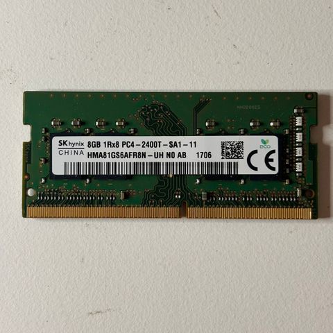 Hynix SO-DIMM non-ECC DDR4 2400MHz 8GB DRAM