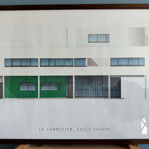 Plakat: Villa Savoye av Le Corbusier