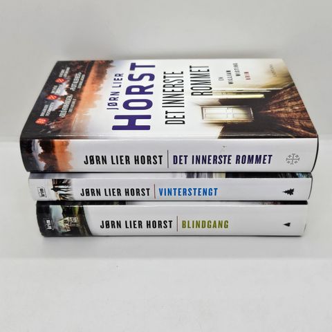 3 stk Jørn Lier Horst hardcover bøker