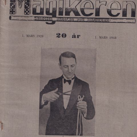 MAGIKEREN - NORDISK FAGBLAD FOR MAGIKERE - 10 STK. FRA 1948 + FINN JON/EGELO