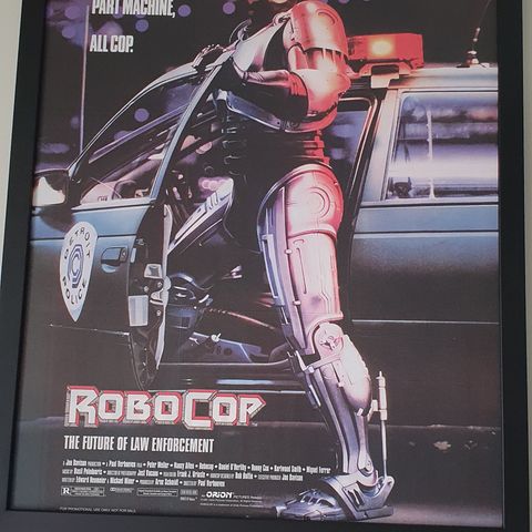 Robocop innrammet plakat i kunstglass