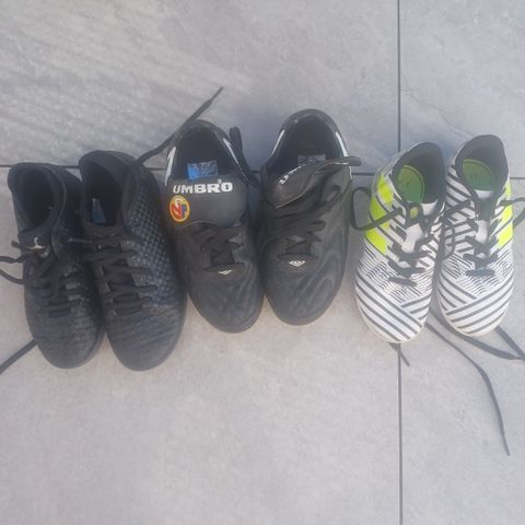 Fotballsko til innebruk. Nike, umbro og adidas