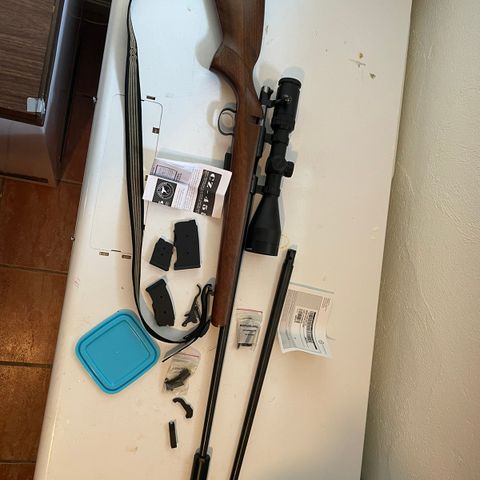 Pent brukt CZ 455 kal 22lr og 22mag løp selges