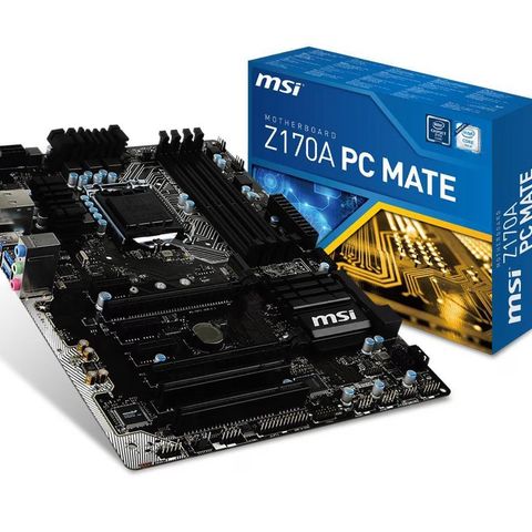 MSI Z170A PC MATE , Intel  core I5 6500 skylake prosessor, Fury HyperX 16gb 2666