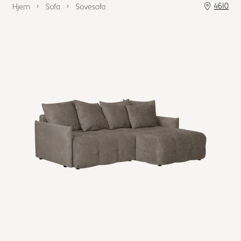 Forma sovesofa ønsket kjøpt