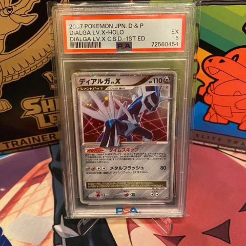 Dialga LV.X fra JP Shining Darkness i PSA 5